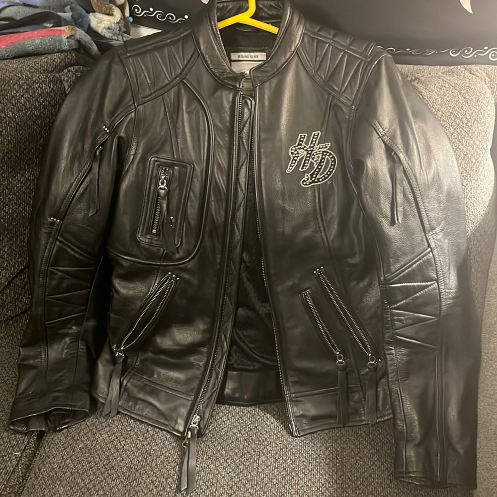 Brand new! Gorgeous Woman’s Harley-Davidson real leather riding jacket.